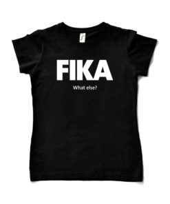 Black T-shirt Woman – Fika design