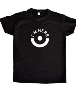 Black T-shirt Man – I’m here design