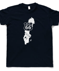 Navy blue T-shirt Man - Route 66 design