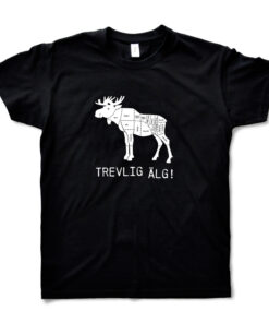 Black T-shirt Man – Moose design