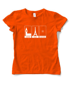 Orange T shirt Woman – Cheeky Västerås design