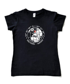 Navy blue T-shirt Woman – Västerås GPS design