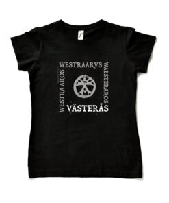Black T-shirt Woman – Historical västerås design