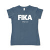 blue denim woman fika t-shirt