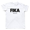 white man black fika t-shirt