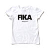 white woman black fika t-shirt