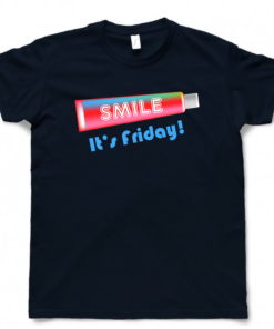 Navy blue T-shirt Man - Smile design