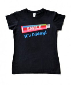 Navy blue T-shirt Woman - Smile design