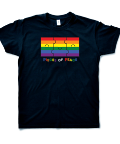 Navy blue T-shirt Unisex - Pieces of Peace