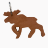 Key ring leather light brown moose